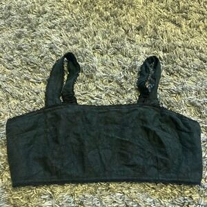 Black Lace Cropped‎ Tank Top Cami Sleeveless Sexy Summer Festival Party